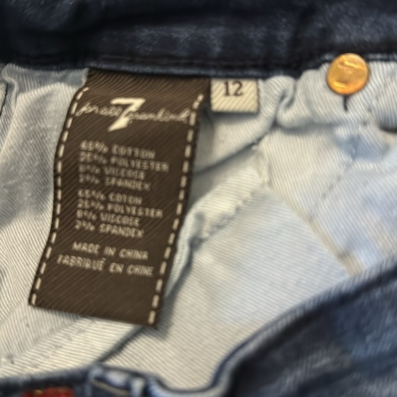 7 for all mankind jeans.  Girls size 12 - Picture 4 of 6